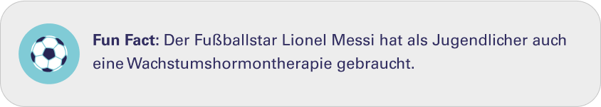 Der Fußballstar Lionel Messi hat als Jugendlicher auch eine Wachstumshormontherapie gebraucht